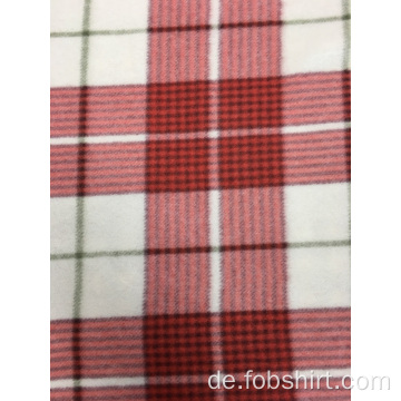 Polar Fleece Print Plaid Stoff